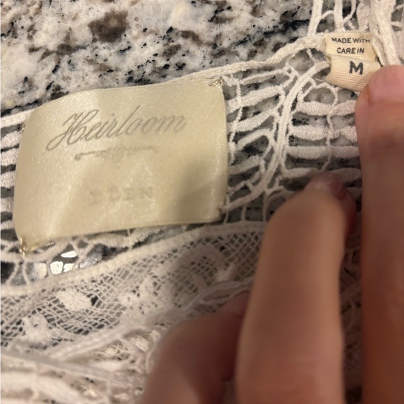 DOEN Heirloom Brielle Top in Salt/EUC/ M but FITS A SMALL BEST - Picture 12 of 16